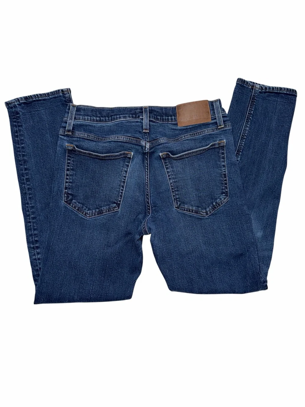 J. Crew Mercantile Flex Straight Men's Blue Jeans W31 Dark Wash Stretch Denim